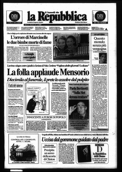 Il lunedì de La repubblica